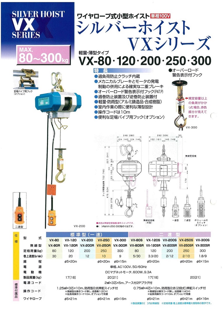 超爆安 VX-250 シルバーホイスト 富士製作所 - 工具/メンテナンス 
