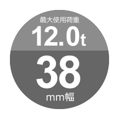 片シンブル・片アイ JISロック 黒(O/O) 18mm(6分) 玉掛ワイヤーロープ 