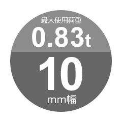 編み込み・フレミッシュ加工 JIS黒(O/O) 22mm(7分) 玉掛ワイヤロープ 2 