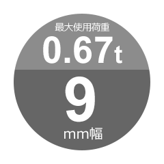 編み込み・フレミッシュ加工 JIS黒(O/O) 36mm(12分) 玉掛ワイヤロープ 