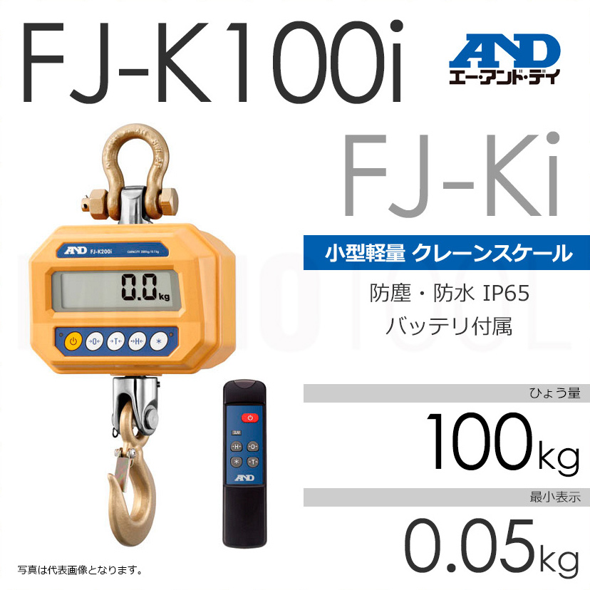 A&D エー・アンド・デイ FJ-Ki ひょう量100kg クレーンスケール 計量（天びん・台はかり） FJ-K100i