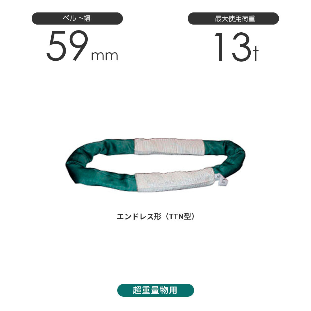 長さ・ベルトを自由に選べるベルトスリング両端アイ形（E形）幅25mm