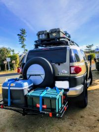 ラッシングベルトで荷物を固定