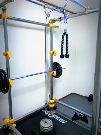 ホームジムのケーブルマシンにビニール被覆ワイヤロープ