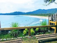 ステンレスワイヤーロープでオーシャンビューが見えるように